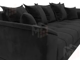 Диван прямой НордСтар НПБ ( SEVEN 35 черный )