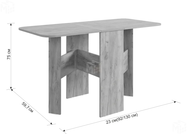 Стол-книжка раскладной Мечта дуб сонома