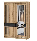 Шкаф-купе №25 (1,5м) БЛЭК Дуб Делано