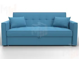 Диван прямой Лига-104 (160) ( Амур 10 голубой )