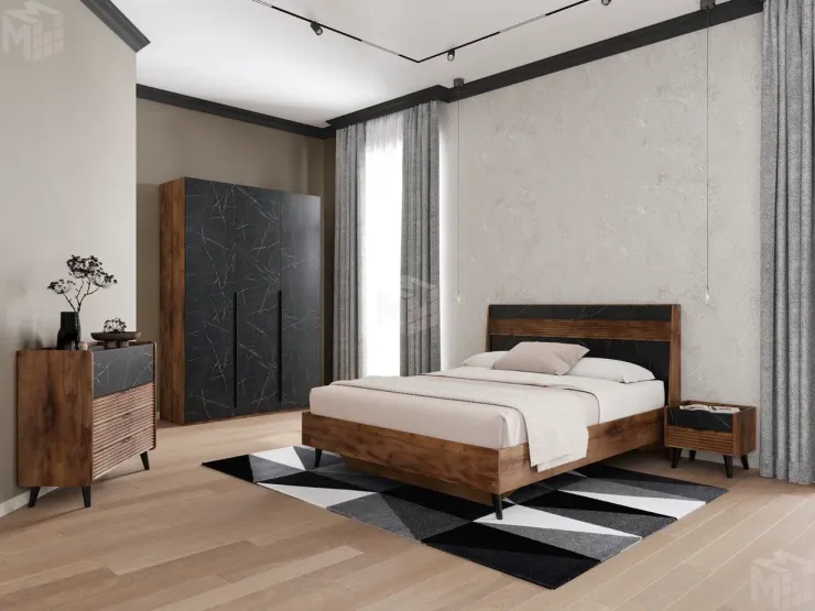 Спальный гарнитур Браун композиция 2