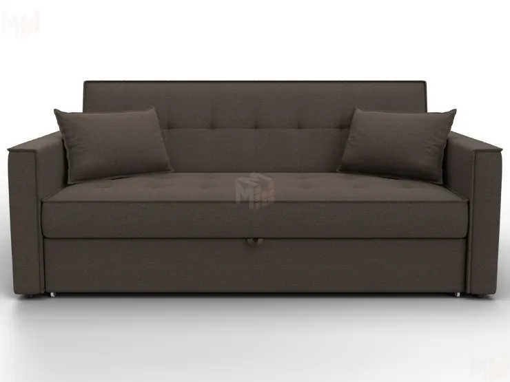 Диван прямой Лига-104 (160) ( Амур 05 коричневый )