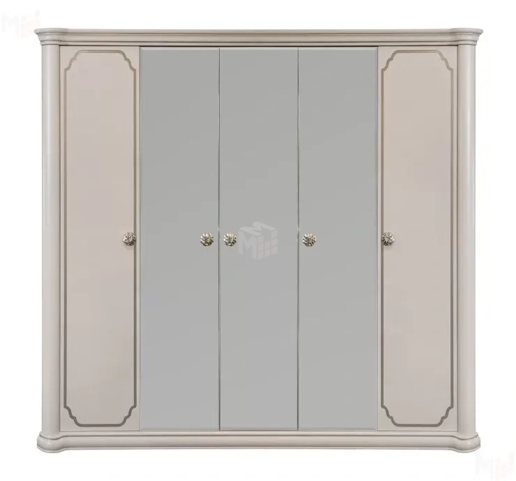 Шкаф Лали 5-дверный бежевый