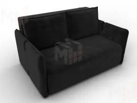 Диван прямой Лига-117 ( SEVEN 35 черный )