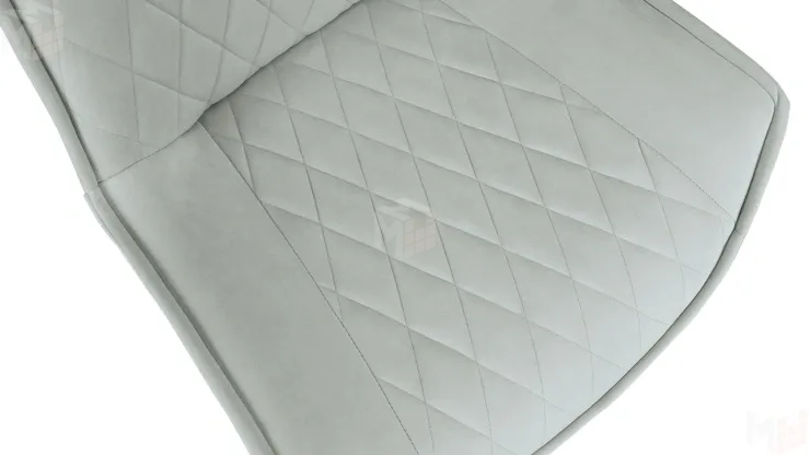 Стул Фэнди К3 Черный муар, Велюр Confetti Silver