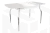 Стол обеденный раздвижной Танго белый