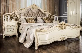 Кровать Джоконда 160х200 см крем глянец