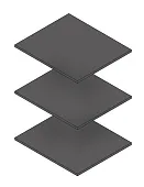 Комплект полок для шкафа Нора