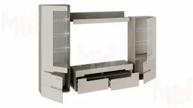 Набор мебели Фьюжн №1 - ГН-260.001 Бежевый, Дуб Сонома трюфель