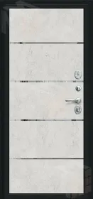 Входная металлическая дверь Лайн Букле черное/Look Art Входная металлическая дверь Лайн Букле черное/Look Art