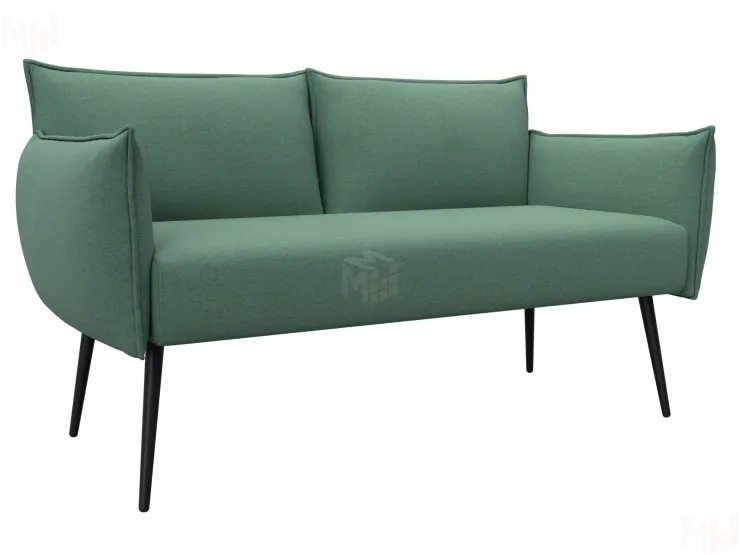 Диван прямой Лига-083 ( рогожка Амур 11 зеленый )