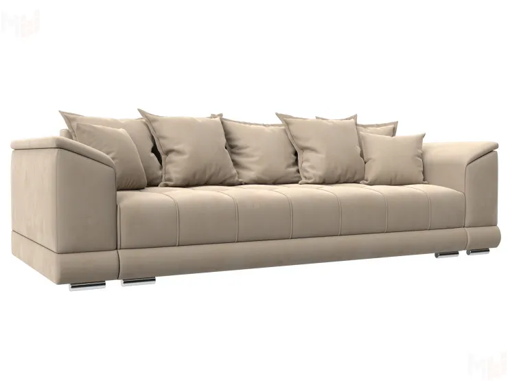 Диван прямой НордСтар НПБ ( SEVEN 729 бежевый )