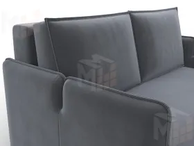 Диван прямой Лига-117 ( SEVEN 17 серый )