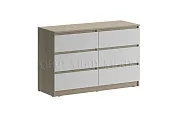 Комод Челси сонома/белый глянец