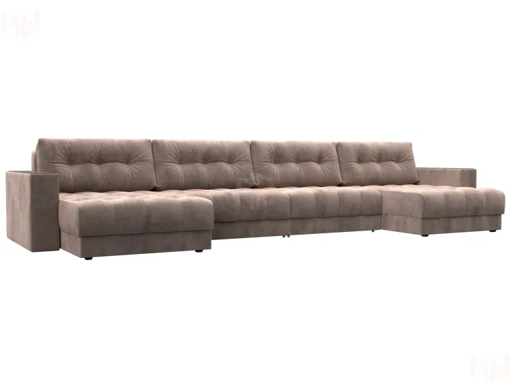 Диван П-образный с декором Лига-049 НПБ Лонг