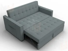 Диван прямой Лига-104 (140) ( Амур 07 серый )