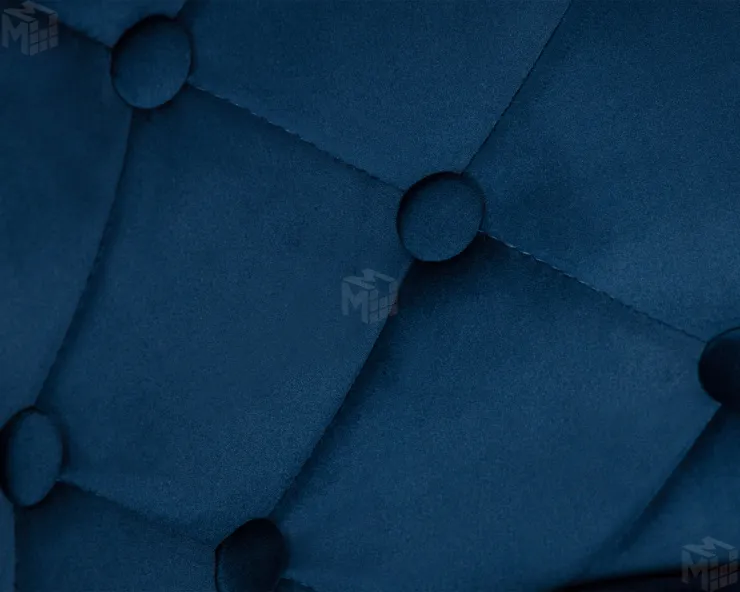 Стул барный DOBRIN JOSEPH BLACK (синий велюр (MJ9-117))