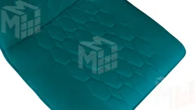 Стул Хьюго К1С Белый матовый, Велюр Confetti Izumrud