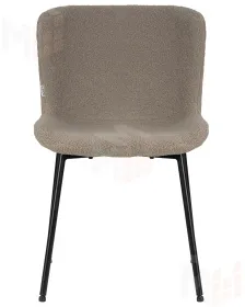 Стул обеденный DOBRIN MILO (черные ножки, бежевый букле (UF992-04))