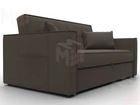 Диван прямой Лига-104 (140) ( Амур 05 коричневый )