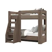 Кровать двухъярусная Симба шимо темный - кофе с молоком