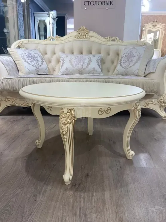 Столик круглый Мона Лиза крем