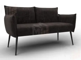 Диван прямой Лига-083 ( велюр BRUT 17 коричневый )