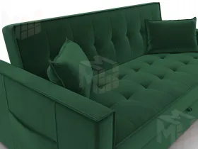 Диван прямой Лига-104 (160) ( SEVEN 626 зеленый )