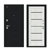 Входная металлическая дверь Борн Букле черное/Bianco Veralinga Входная металлическая дверь Борн Букле черное/Bianco Veralinga