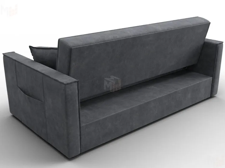 Диван прямой Лига-104 (160) ( BRUT 16 темно-серый )