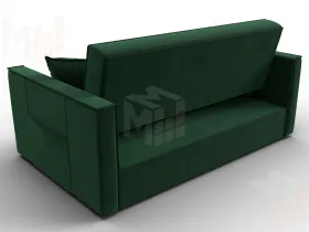 Диван прямой Лига-104 (140) ( SEVEN 626 зеленый )