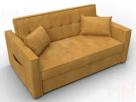Диван прямой Лига-104 (140) ( BRUT 10 желтый )