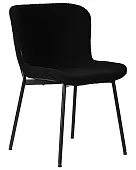 Стул обеденный DOBRIN MILO (черные ножки, черный букле (UF992-12))