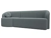 Диван прямой Лига-027 угол левый ( Амур серый )