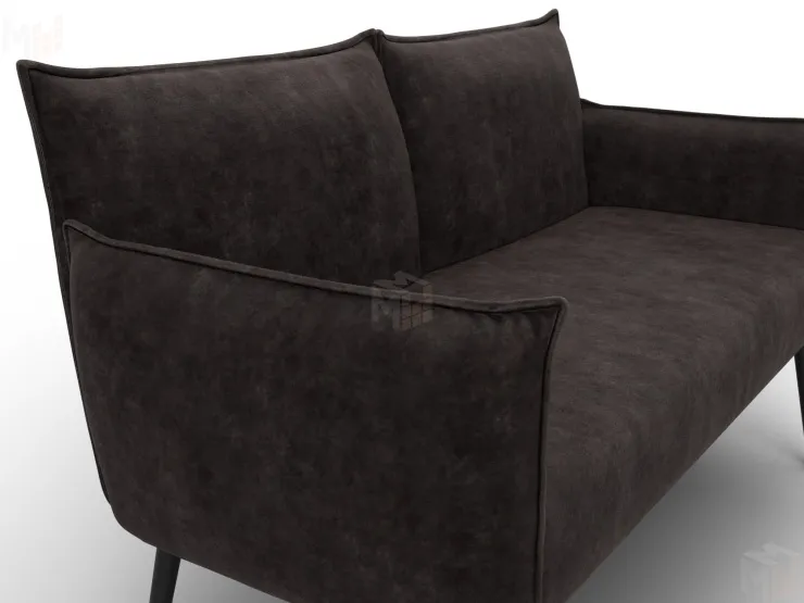 Диван прямой Лига-083 ( велюр BRUT 17 коричневый )