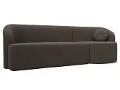 Диван прямой Лига-027 угол правый ( Амур коричневый )