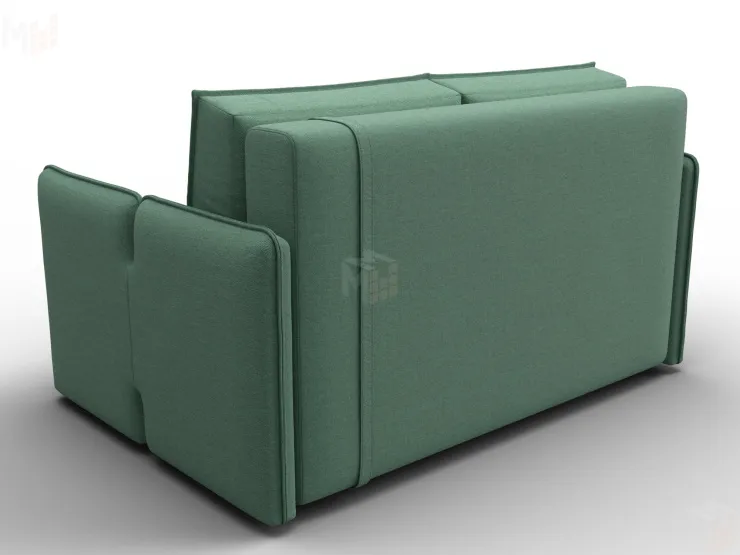 Диван прямой Лига-117 ( Амур 11 зеленый )