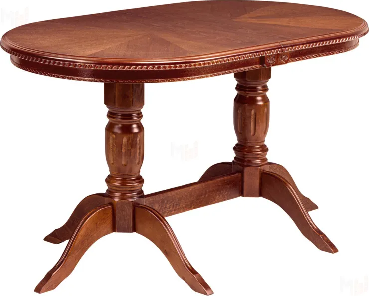 Обеденная группа стол раздвижной Лорель 140 и 2 стула + 2 кресла Лорель Миланский орех