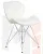 Стул обеденный DOBRIN BUTTERFLY CHROME (ножки хром, цвет белый) Стул обеденный DOBRIN BUTTERFLY CHROME (ножки хром, цвет белый)