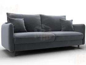 Диван прямой Лига-064 НПБ ( SEVEN 17 серый )