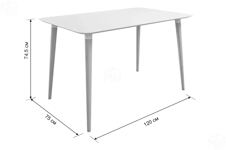 Стол обеденный Сканди 1 кофейный/венге