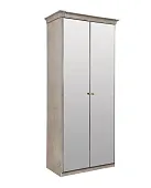 Шкаф Патрисия 2-дверный с зеркалом крем корень глянец