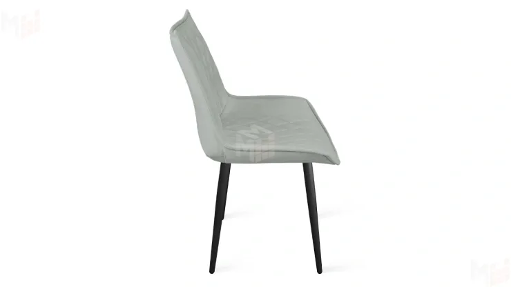 Стул Фэнди К1С  Черный муар, Велюр Confetti Silver