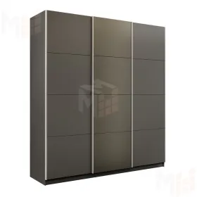 Шкаф-купе Прайм 3-х дверный ЛДСП, Стекло хаки 180 см
