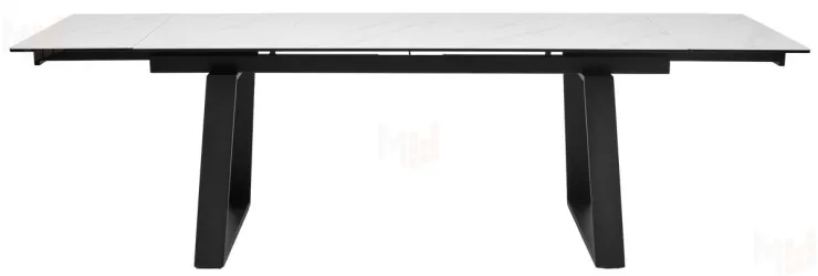 Стол VASTO 180 MARBLES KL-99 Белый мрамор матовый / черный каркас