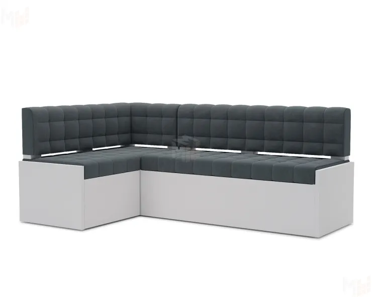 Ганновер Левый угол (Велюр серо-синий HB-178 26) 178х82х103 см