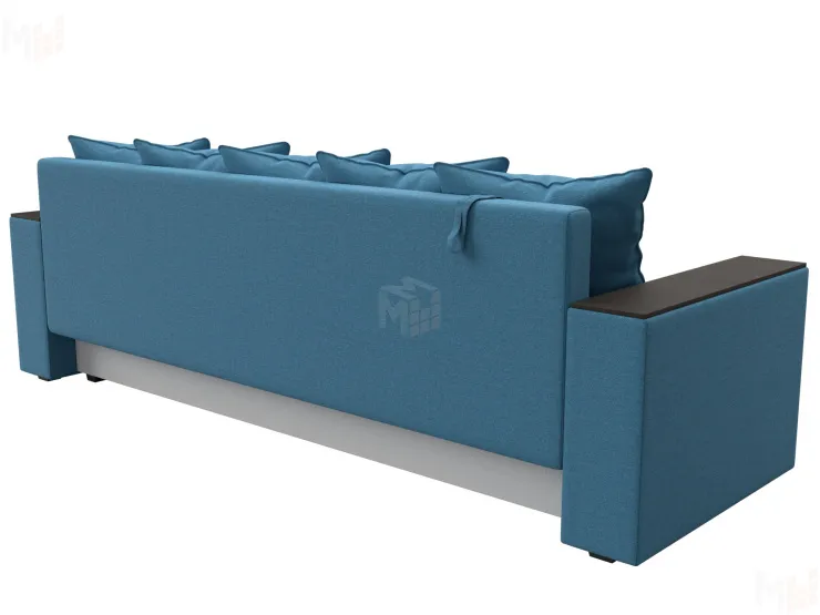 Диван прямой Дубай Лайт полки справа ( Голубой )