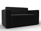 Диван прямой Лига-093 ( Черный ) Диван прямой Лига-093 ( Черный )