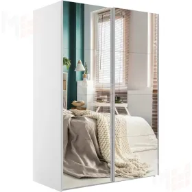 Шкаф-купе Эста 2-х дверный (8 Зеркал) 160 см.