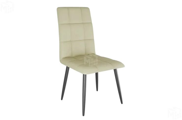 Стул Турин Т1 светло-серый (экокожа)/черный